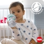 NUK gertuvė su spalvos keitimo efektu ir šiaudeliu