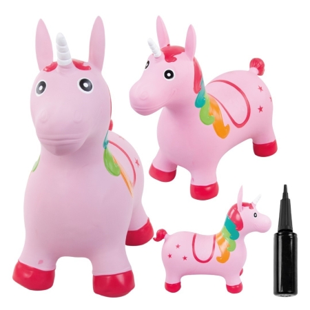 Guminis šokliukas Unicorn Pink