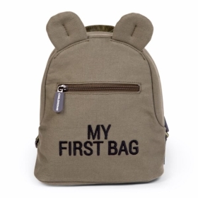 Childhome vaikiška kuprinė My First Bag Canvas Khaki