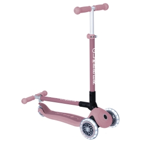 Paspirtukas Globber Primo Foldable Lights Ecologic Berry