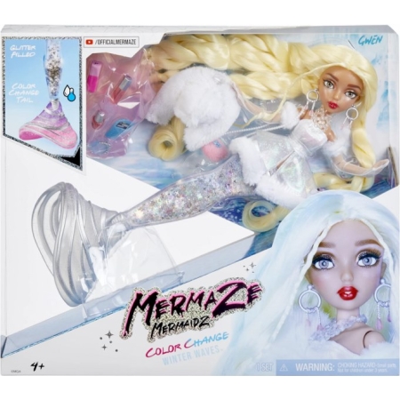 Undinėlė - lėlė Mermaze Mermaidz Gwen su priedais