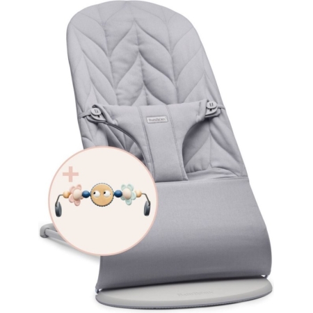 BabyBjorn gultukas Bliss Light Grey su žaisliuku