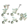Sulankstomas triratukas Trike Fix V4 su stogeliu