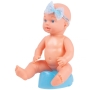Lėlė su lopšiuku ir priedais, geria, šlapinasi, 30 cm