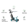 Mokomasis paspirtukas Globber Learning Bike Deluxe 3in1