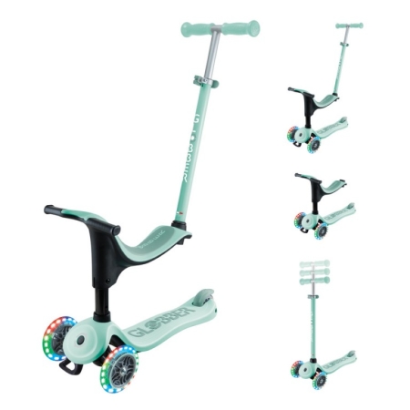 Paspirtukas globber Go-UP Sporty Lights Mint