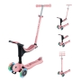 Globber Go UP Sporty Lights Pink paspirtukas