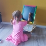 Pastatoma dvipusė piešimo lenta Cruzy