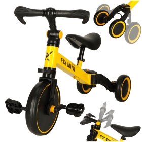 Triratukas su pedalais - balansinis dviratukas Fix Mini 3in1