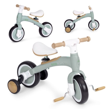 Dviratukas su pagalbiniais ratukais ir pedalais Eco