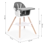 Multifunkcinė maitinimo kėdutė EcoGrey 2in1