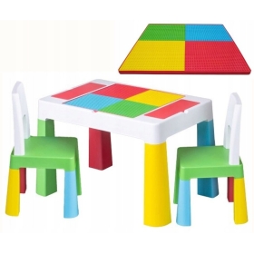 Dvipusis staliukas su kėdutėmis Multifun Eco