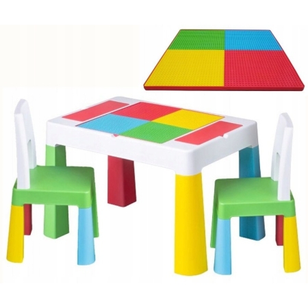 Dvipusis staliukas su kėdutėmis Multifun Eco