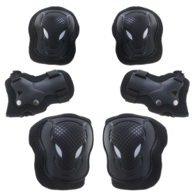 Alkūnių, riešų ir kelių apsaugos Black