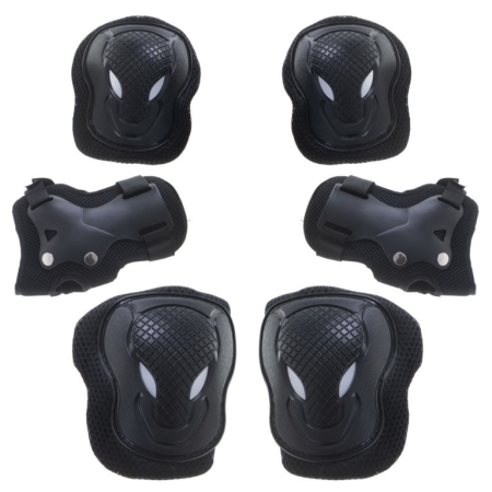 Alkūnių, riešų ir kelių apsaugos Black