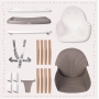 Maitinimo kėdutė 3in1 BITEO Grey