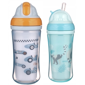 Gertuvė su silikoniniu šiaudeliu Canpol Babies, 260 ml.