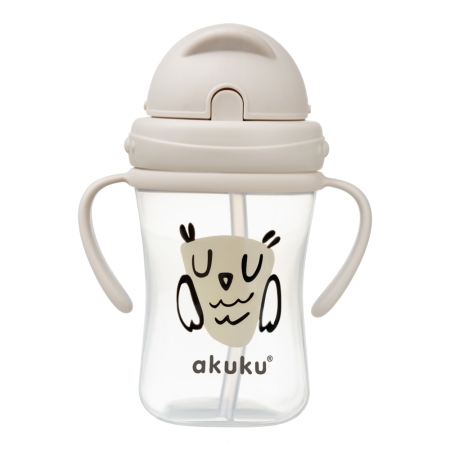 Vaikiška gertuvė Akuku su šiaudeliu +9 mėn., 300 ml.