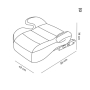 Pasostė CoreFix i-Size su IsoFix Grey