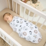2-jų sluoksnių SwaddleMeyco Baby kokonas 0-3 mėn.