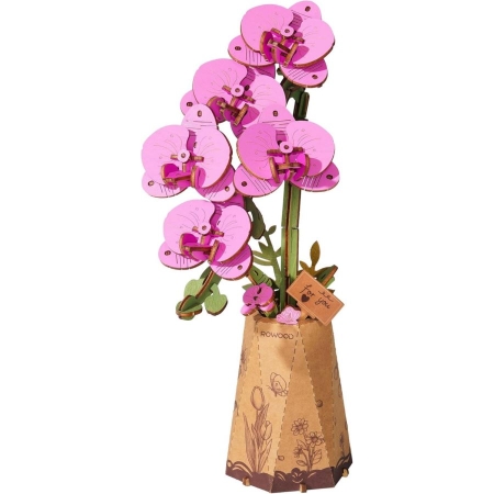 3D medinis konstruktorius Purple Moth Orchid