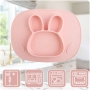 Silikoninė lėkštė su dangteliu Bunny