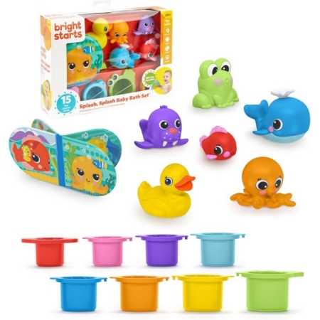 Bright Starts žaislai maudynėms Splash Baby