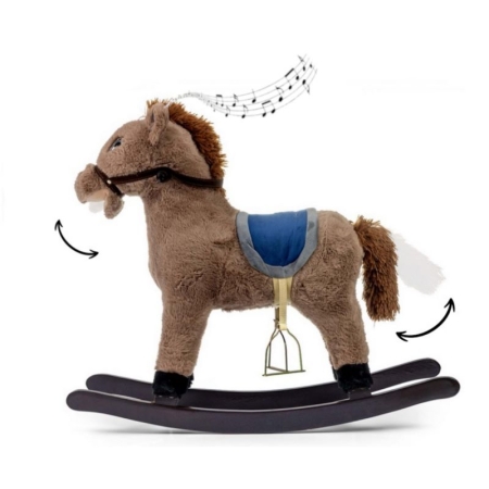 Muzikinis supamas Arkliukas su judančia uodega