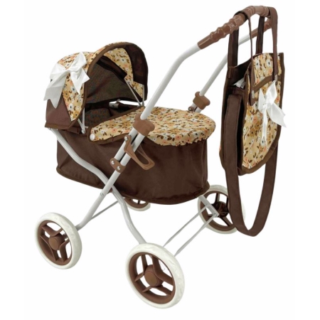 Lopšinis lėlės vežimėlis