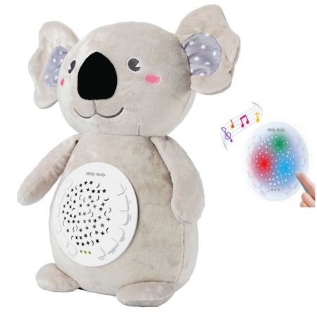Pliušinė Koala migdukas su šviesos projekcija