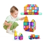 Magnetinės kaladėlės - konstruktorius  Magnetic Tiles 106 vnt.
