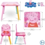 Vaikiškas staliukas su kėdutėmis Peppa Pig