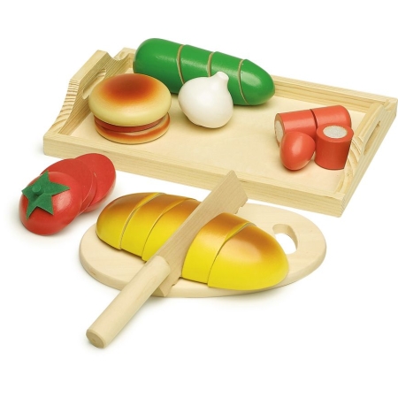 Pjaustomas pusryčių rinkinys su padėklu vaikui