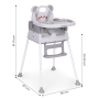 Multifunkcinė maitinimo kėdutė Teddy Grey 3in1