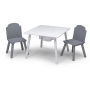 Medinis staliukas su 2 kėdutėmis White_Grey