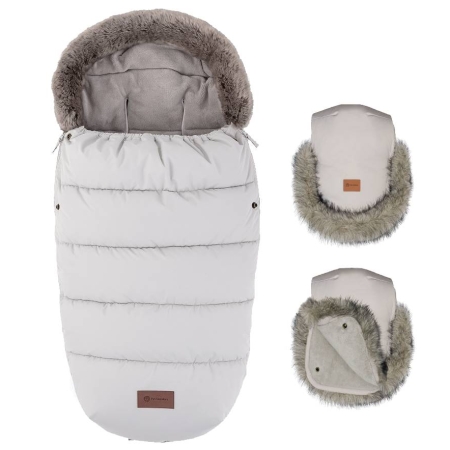 iltas vokelis Petite&Mars Comfy + Furry pirštinės