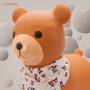 Guminis šokliukas Teddy su skarele ir pompa