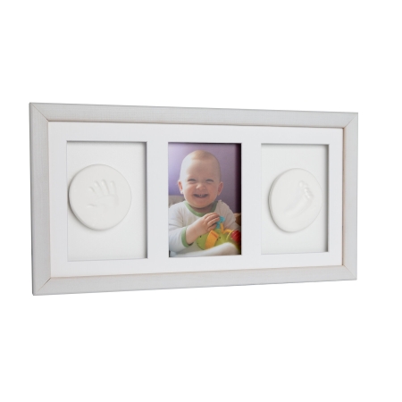 Trigubo rėmelio su moliu rinkinys Baby HandPrint