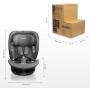 Autokėdutė Caretero Mokki I-size 0-36 kg. 360. pilka