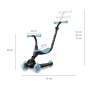 Qplay paspirtukas Sema Evo Eco 360 Sky Blue