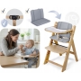 Medinė maitinimo kėdutė su staliuku Nelo