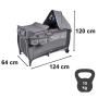 Maniežas 2-jų aukštų su priedais Maxi Comfort