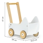 Medinis lėlių vežimėlis - stumdukas Ecotoys
