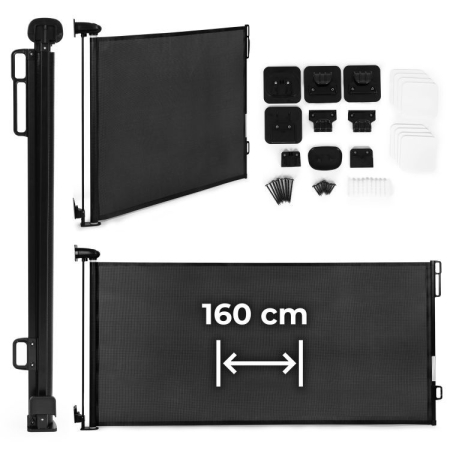 Ištraukiamas užtvaras Eco Black iki 160 cm.