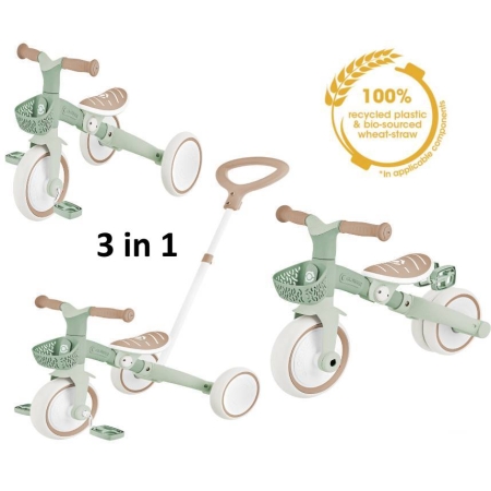 Globber Learning Trike Plus Ecologic 3in1