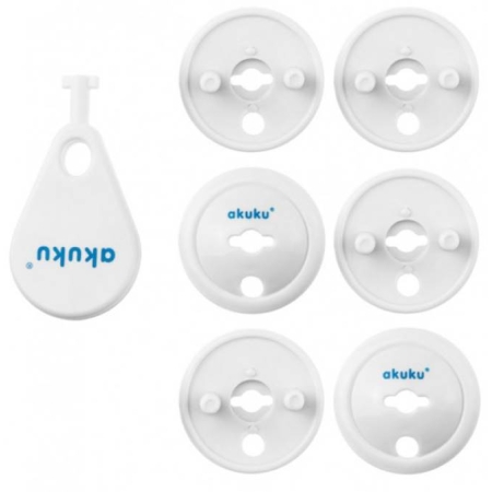 Akuku rozečių apsaugos baltos, 6 vnt.