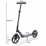 Paspirtukas Hypermotion City Swift Black 200mm