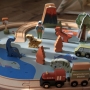 Medinė trasa Dino Park su kilimėliu