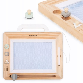 Medinė piešimo lenta su antspaudais