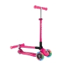 Globber Primo Foldable Lights Fuchsia paspirtukas